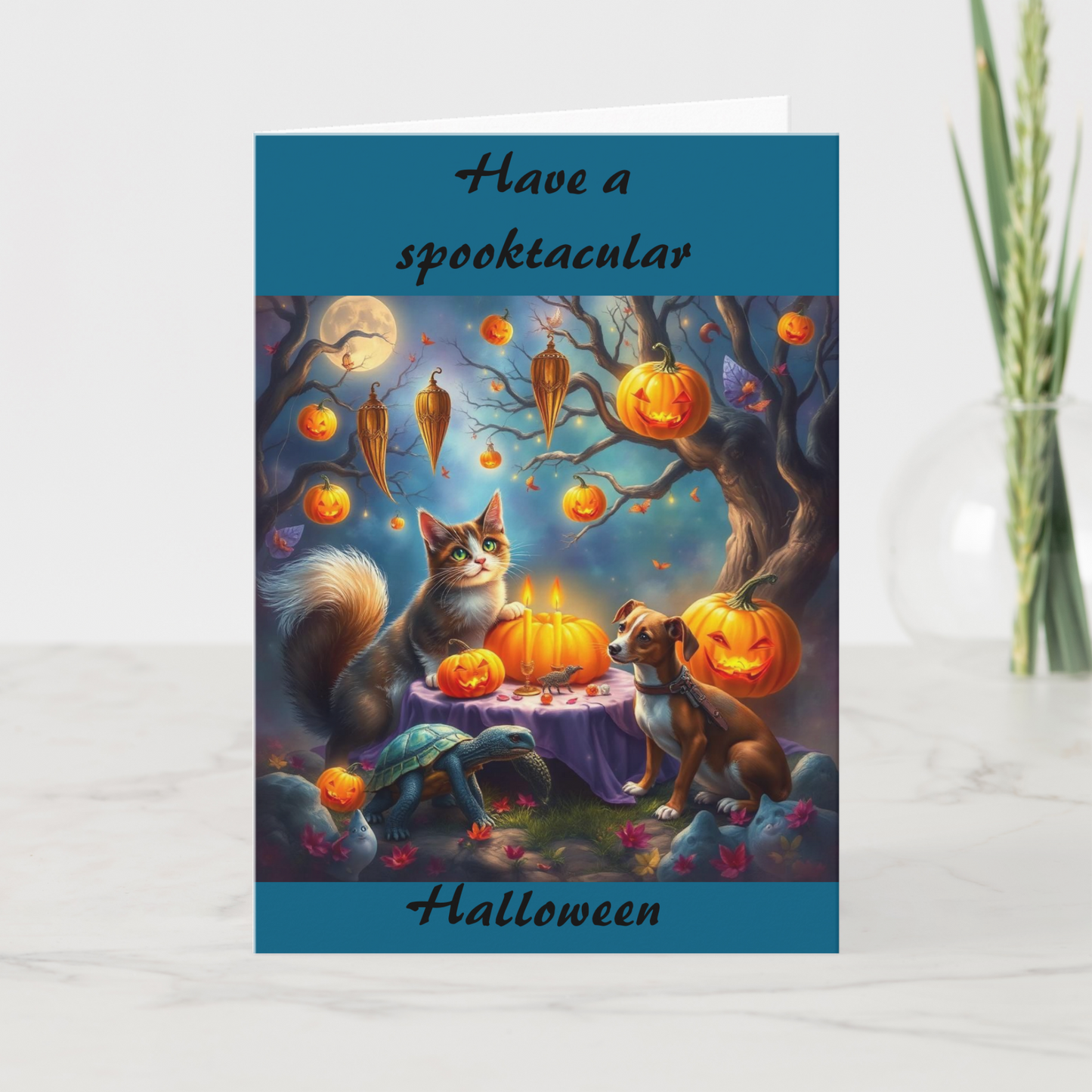 Halloween greeting card critter's Halloween